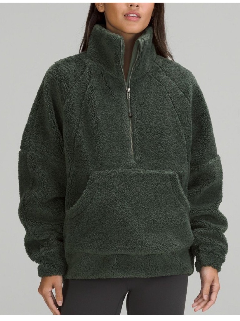 Lululemon Scuba Oversized Fleece
Funnel-Neck Half-Zip smoked spruce